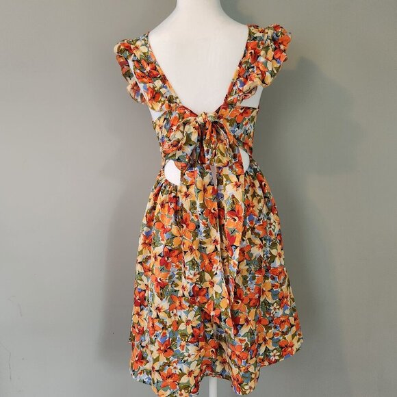 NWT CupShe Floral Mini Dress Size Medium - Picture 7 of 16